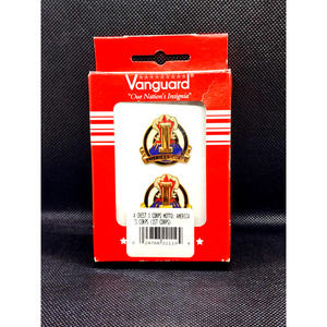 US Army Crest 1st Corps Pins, Set of 2, Vanguard Military Pins America's Corps